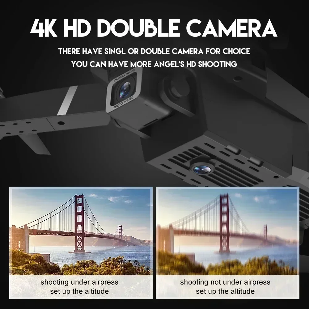 E88 Pro WIFI FPV Droneมุมกว้าง - Drone Camera 4K บทวิจารณ์และราคา
