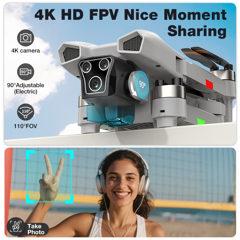 โดรนรุ่นใหม่ L017 Pro Brushles - Drone Camera With Gimbal บทวิจารณ์และราคา