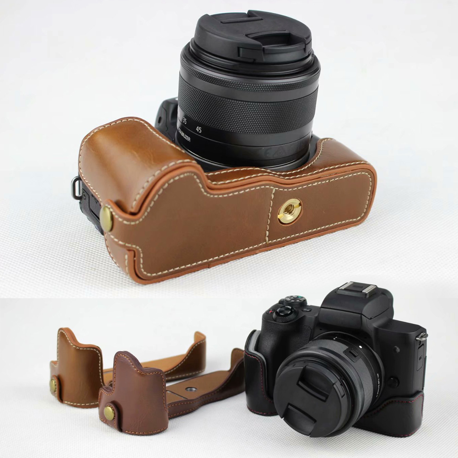 หนังป้องกัน Half Case Grip สํา - Canon Camera Eos M50 Mark Ii บทวิจารณ์และราคา